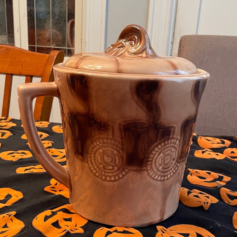 McCoy cookie  Brown Ceramic Jar with Lid